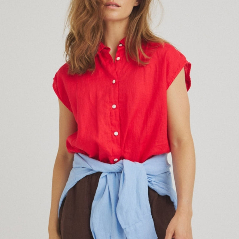 Luxzuz Sakina Skjortevest - Flame Scarlet
