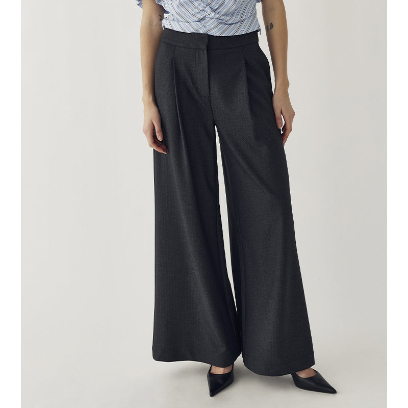 Noella N-Kazia MW Bukser - Grey Herringbone