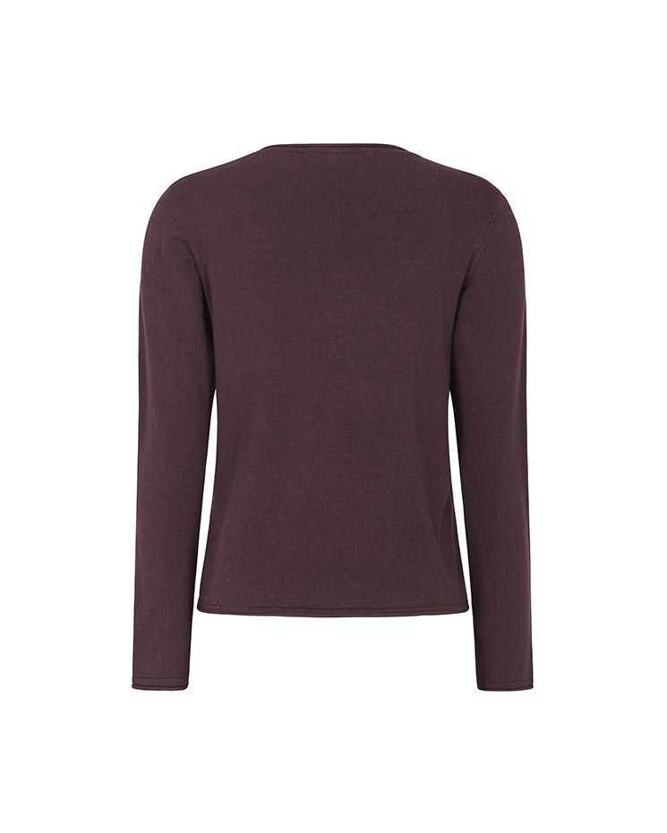 Soft Rebels SRMarla o-neck Pullover - Vinyard Wine