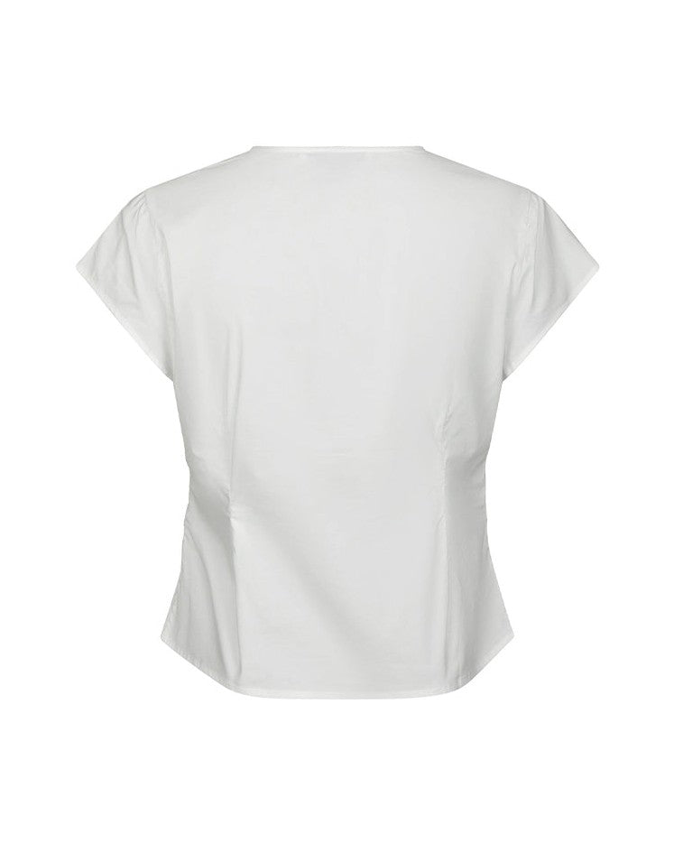 Neo Noir Fidi Poplin Top - White