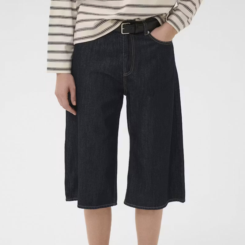 Inwear GlennIW Culotte Capri - Dark Denim
