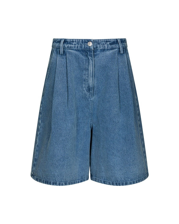 Neo Noir Rosel Denim Shorts - Blue