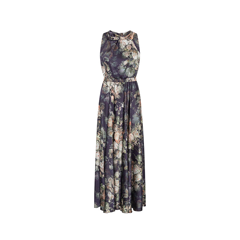 Karmamia Florence Kjole - Indigo Bloom