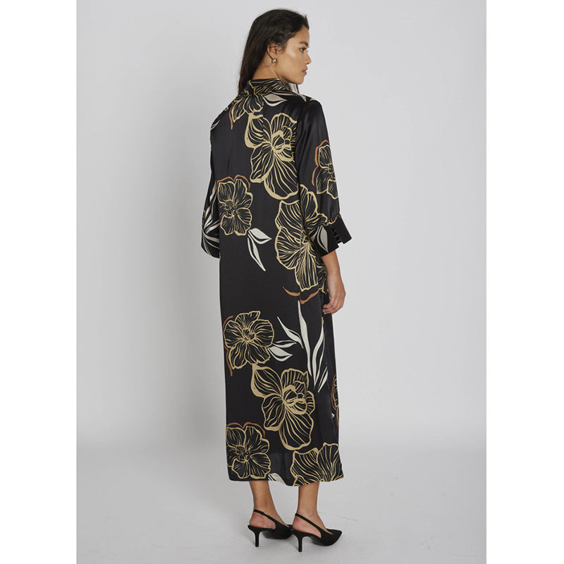 PBO Simbia Kjole - Black Print