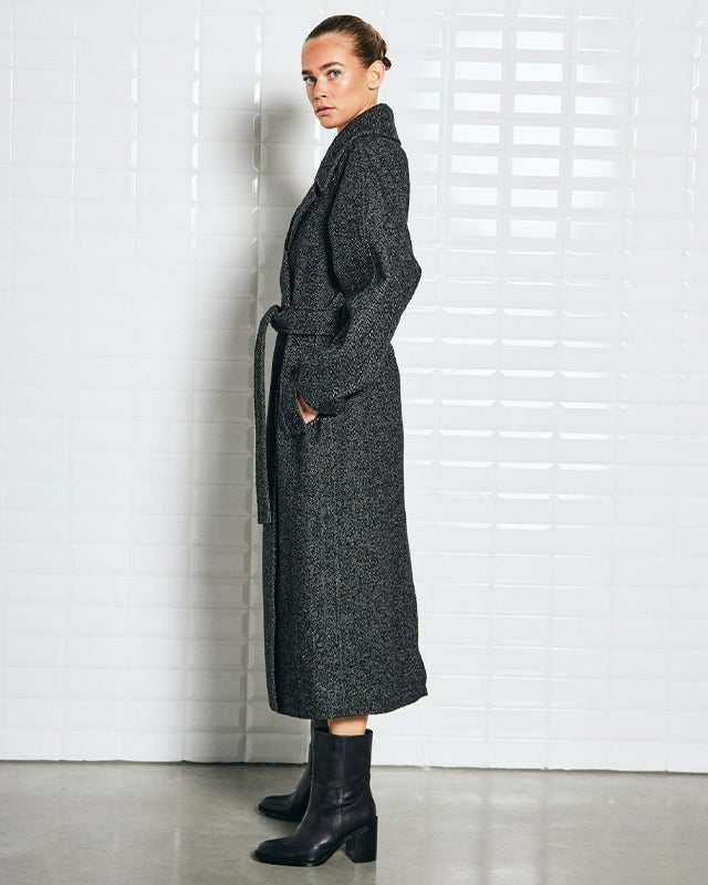 Withblack Brooklyn Herringbone Jakke - Black