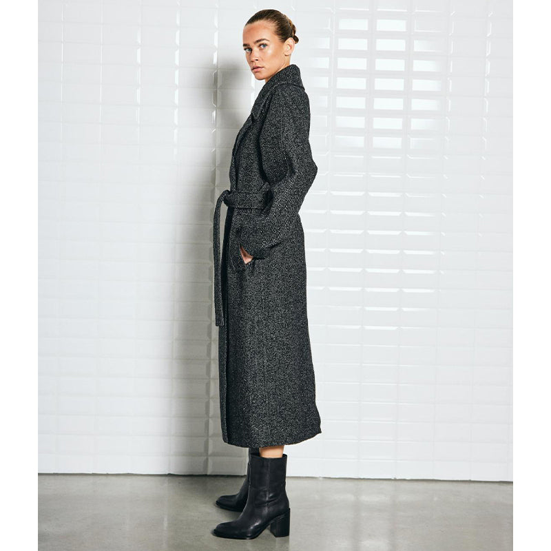 Withblack Brooklyn Herringbone Jakke - Black
