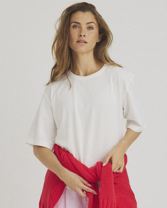 Luxzuz Boxy T-shirt - Cream
