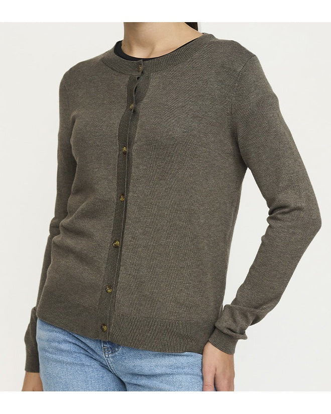 Soft Rebels SRMarla Strik Cardigan - Canteen Melange