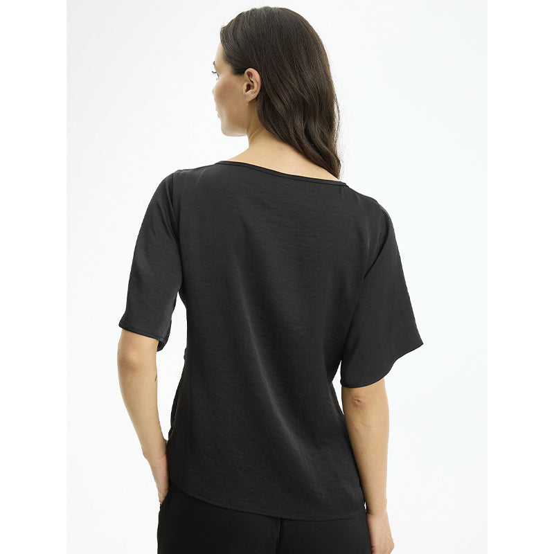 In Front Faye Bluse - Black