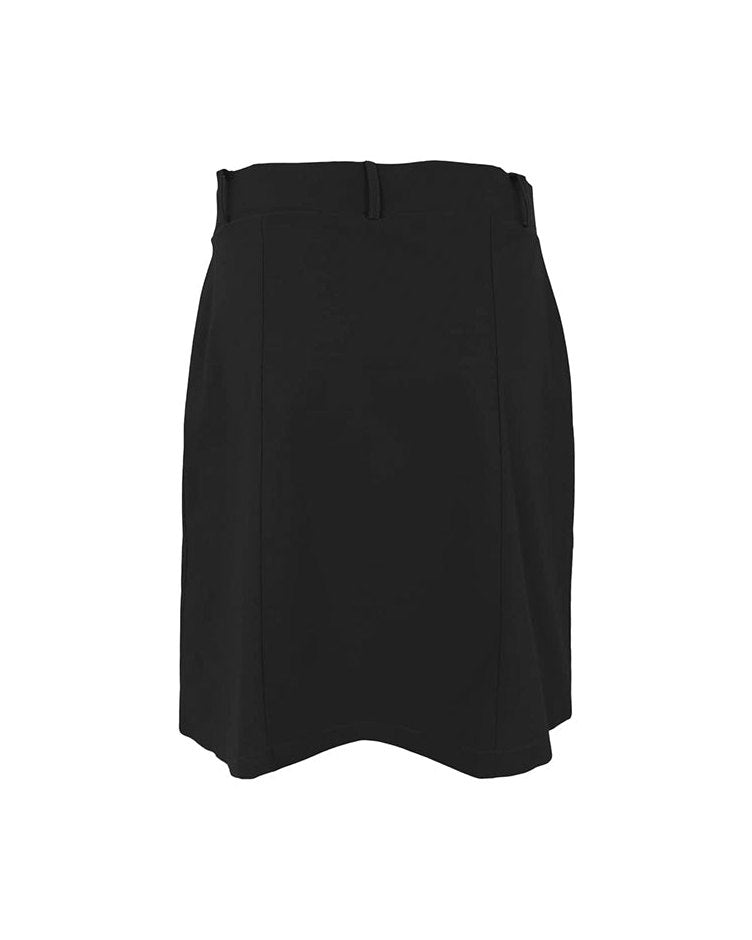 Black Colour Davina Wrap Nederdel