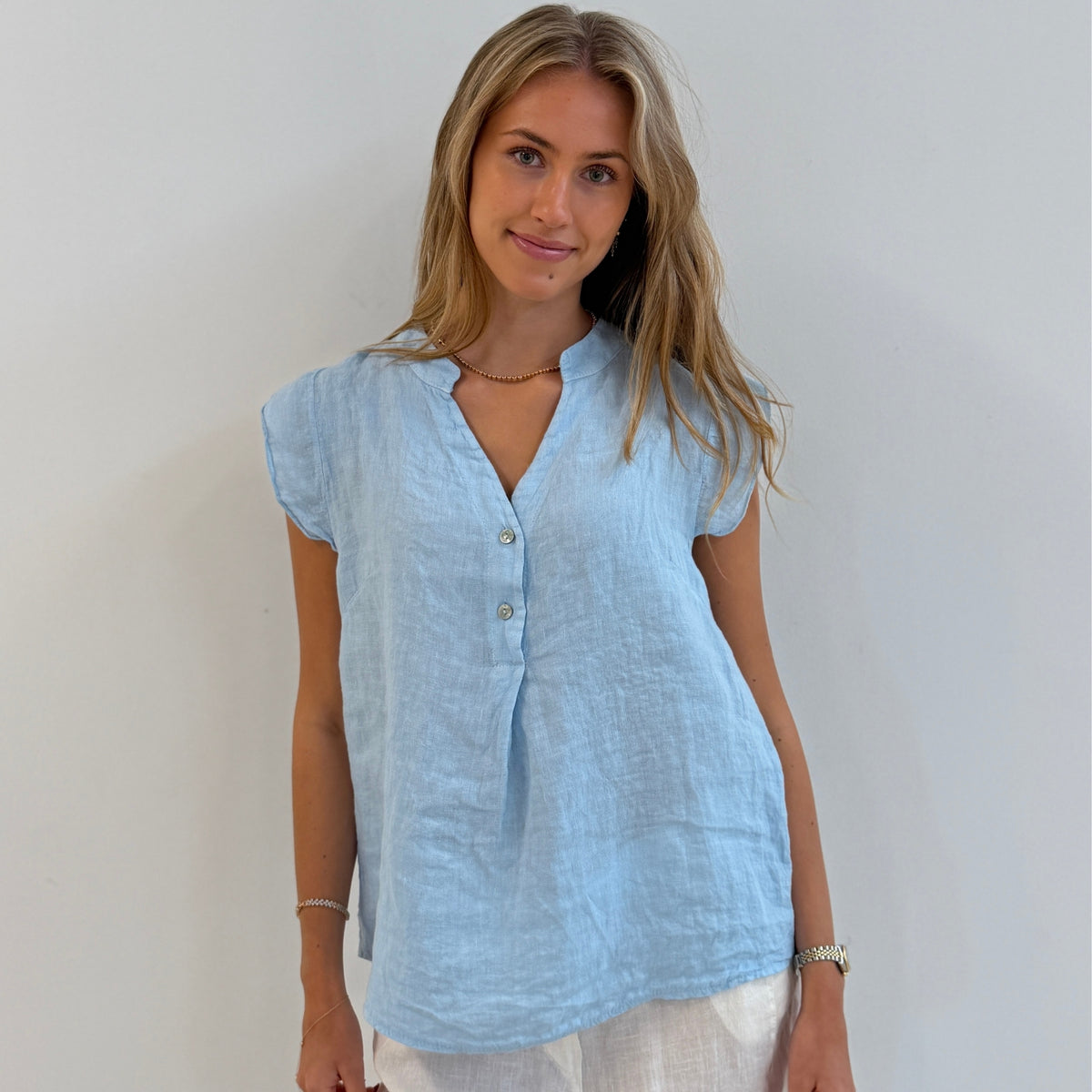 Copenhagen Luxe 9740 Top - Light Blue