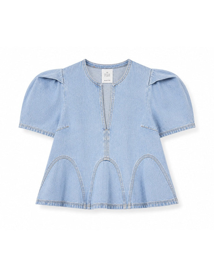 Munthe Baynor Bluse - Light Blue