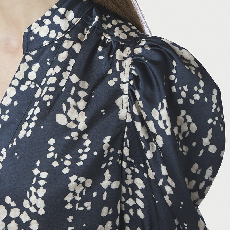 Neo Noir Roella Scatter Print Bluse - Navy