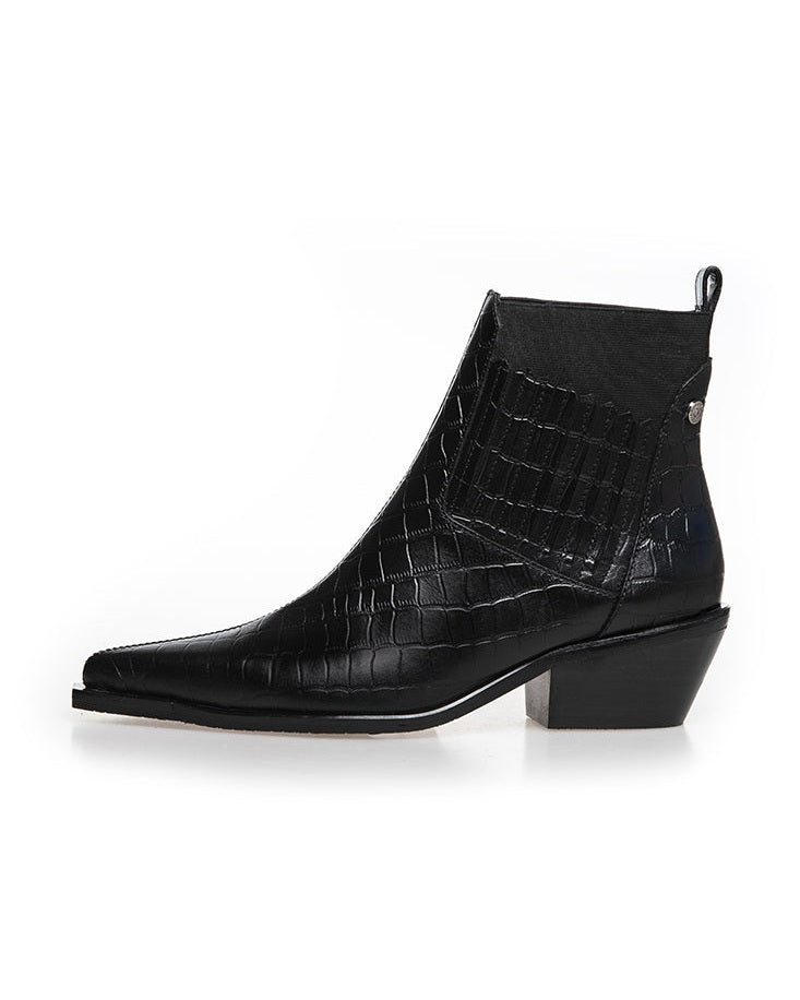 Copenhagen Shoes The Walking Boot Leather støvle - Black