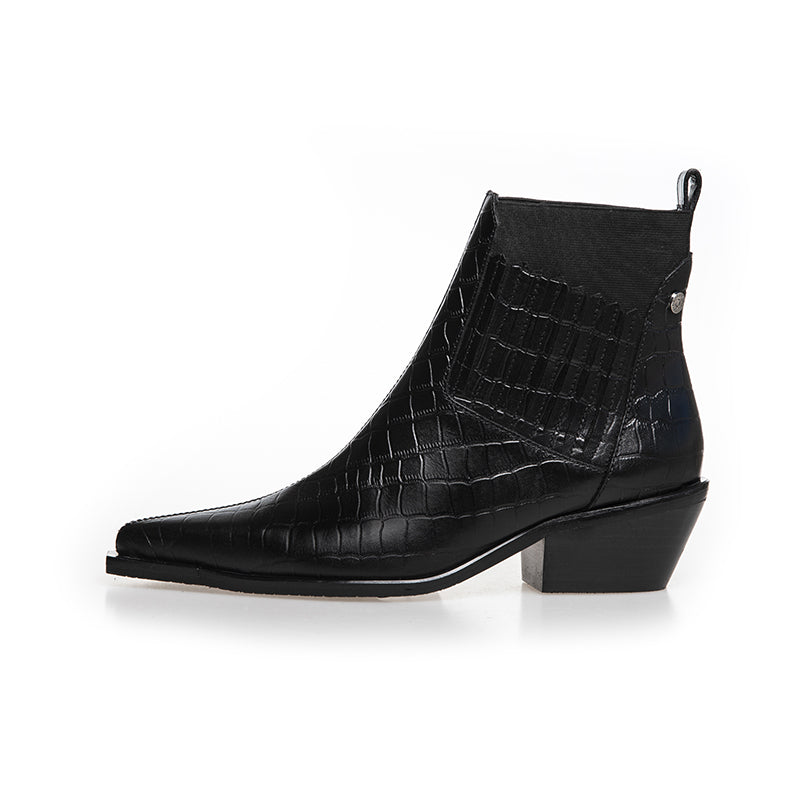 Copenhagen Shoes The Walking Boot Leather støvle - Black