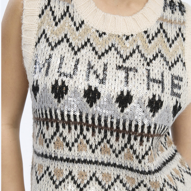 Munthe Vitaism Vest - Mixcreme