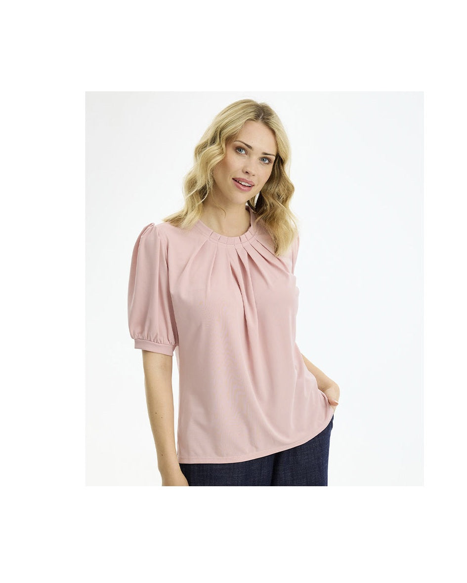 In Front Grazia Bluse - Dusty Rose