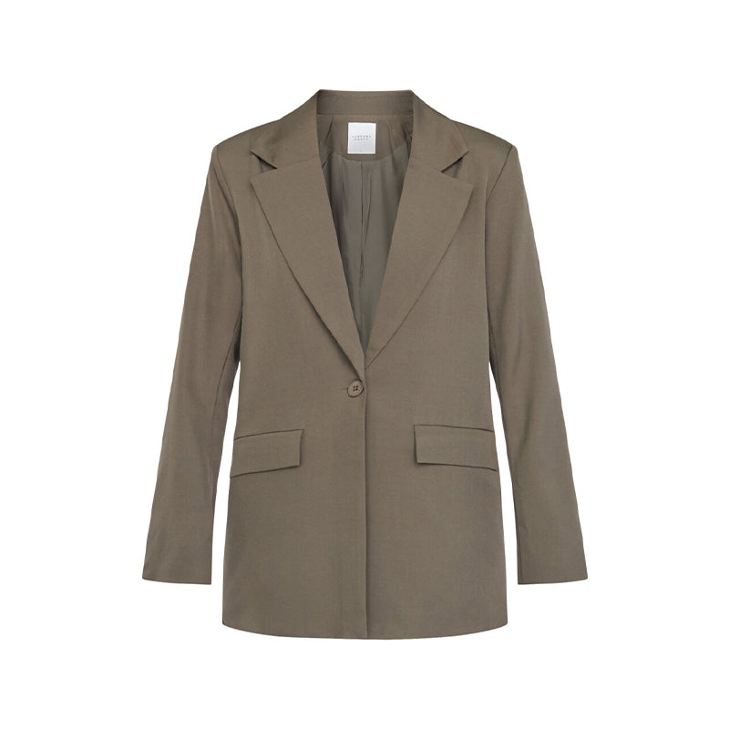 Sisters Point Viksa-bl Blazer - D. Olive Melange