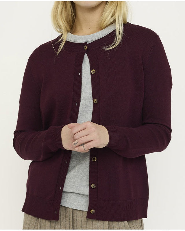 Soft Rebels SRMarla Strik Cardigan - Vinyard Wine