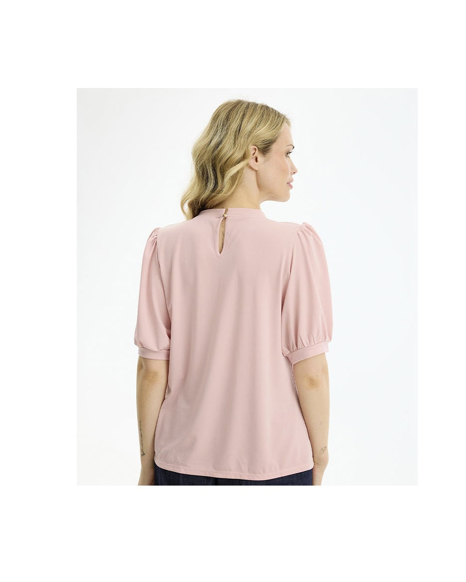 In Front Grazia Bluse - Dusty Rose