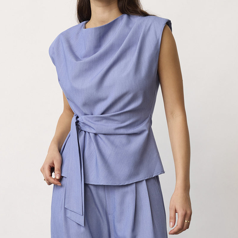 Co'couture Tenny Pleat Top