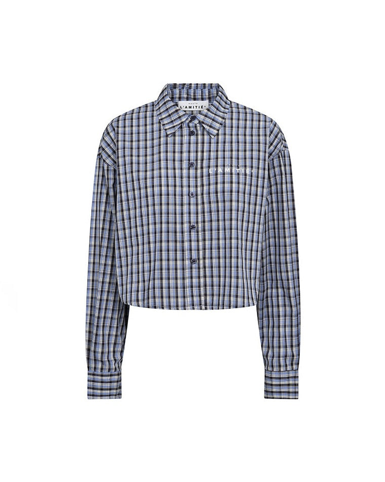 Haute L'amitie Isolde Check Skjorte - Blue Check