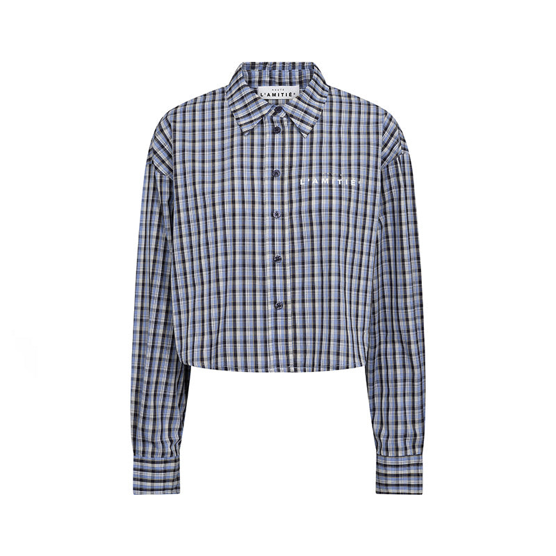 Haute L'amitie Isolde Check Skjorte - Blue Check