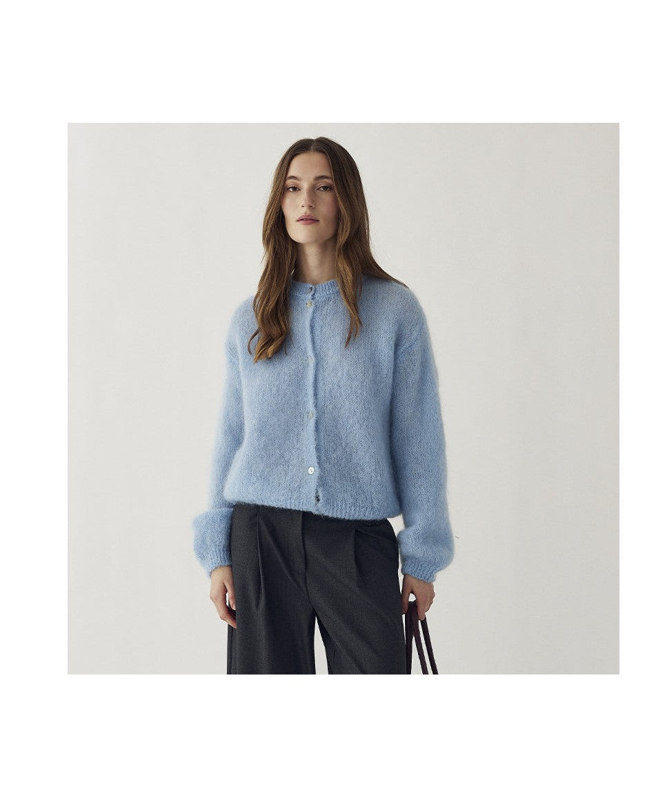 Noella N-Kae Mohair Cardigan - Baby Blue