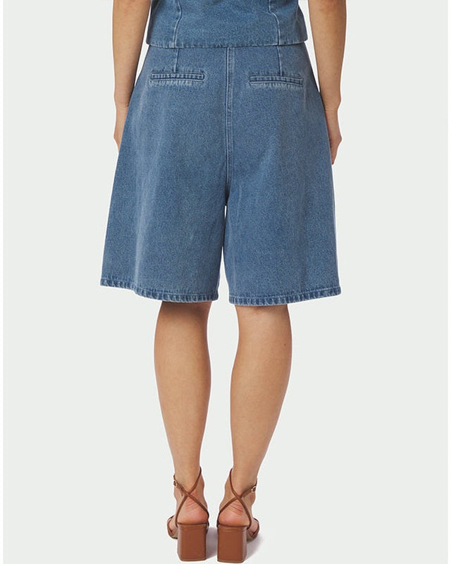 Neo Noir Rosel Denim Shorts - Blue