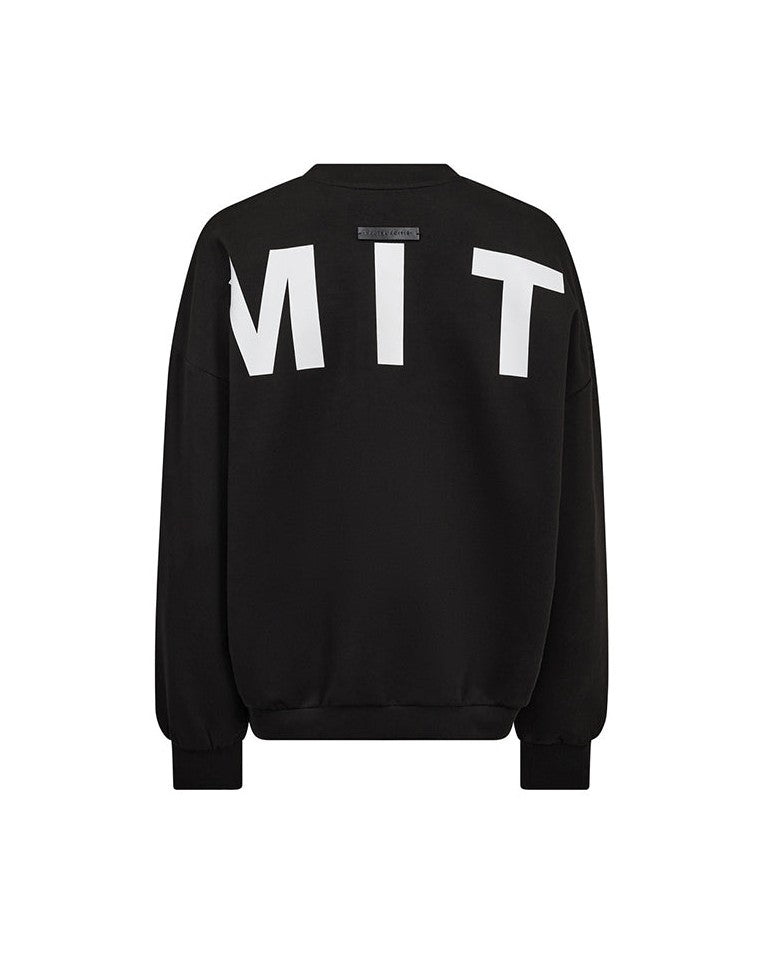 Haute L'amitie Maxi Split Logo Sweat - Black