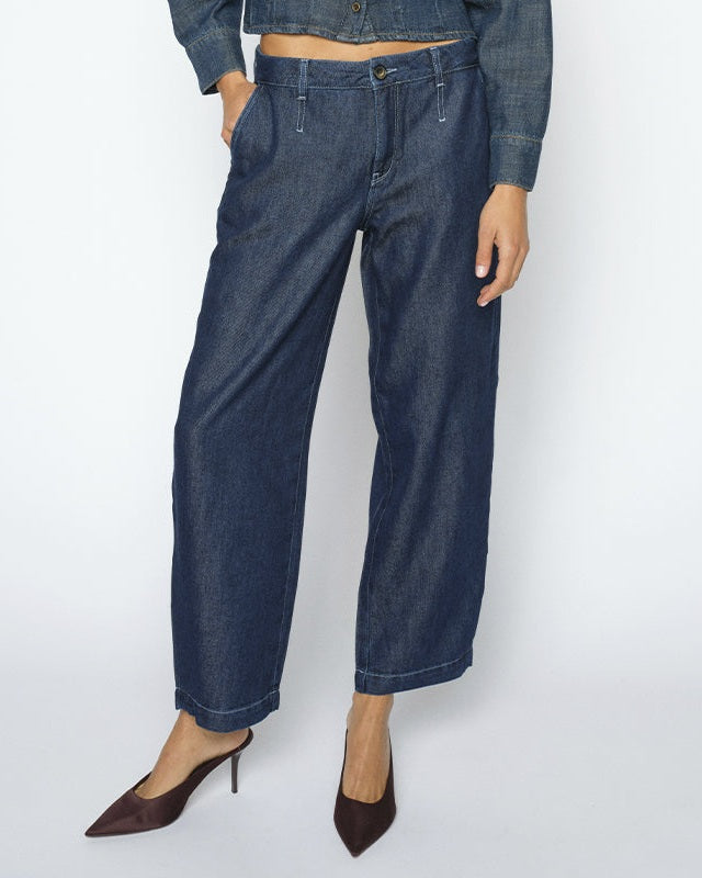 Mos Mosh MMTino Floria Barrel Jeans - Dark Blue