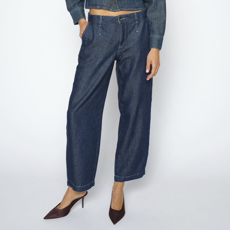 Mos Mosh MMTino Floria Barrel Jeans - Dark Blue