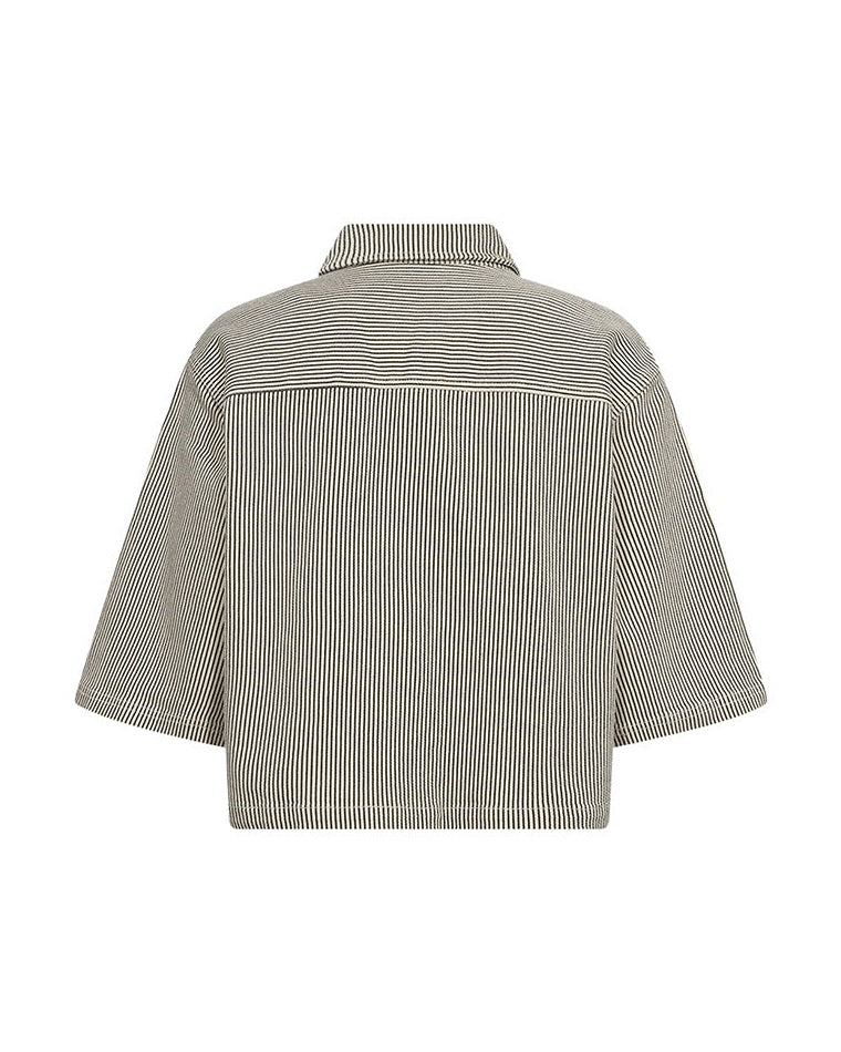 Ivy Cph Uta Oversize Skjorte - Black Stripe