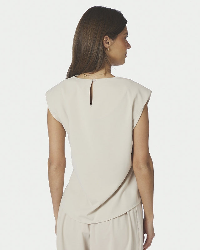 Neo Noir Katarim Crepe Top - Ivory