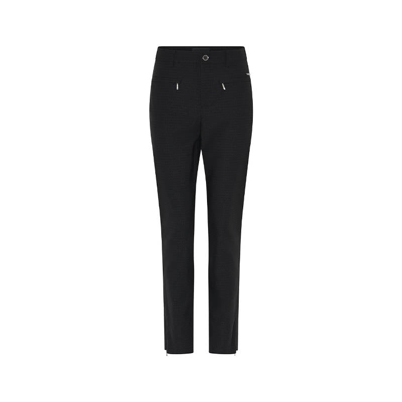 Cero Lina Jacquard Bukser - Black
