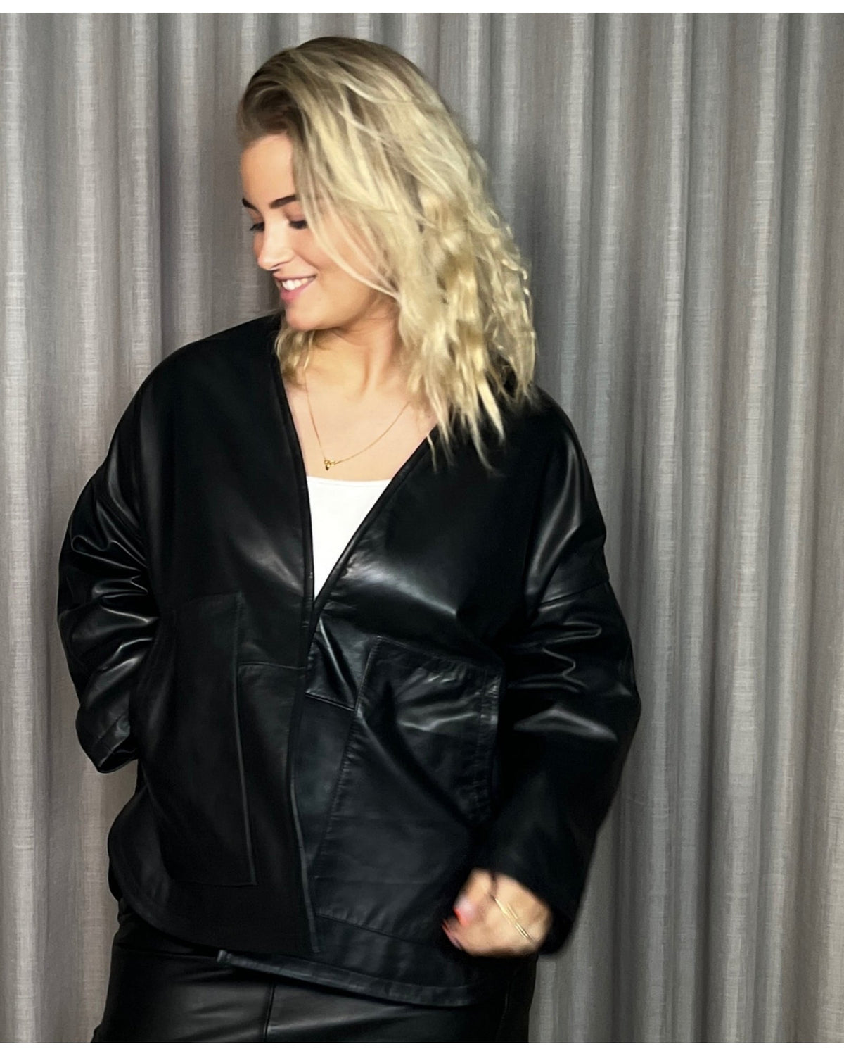 Ivy Cph Kylie Leather Cardigan