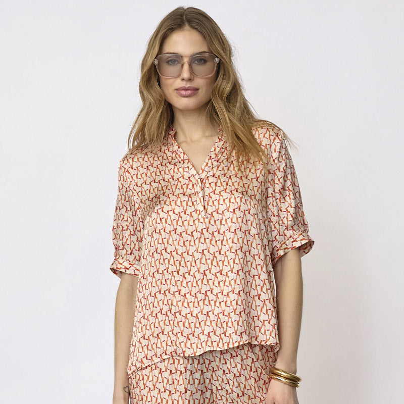 Co'couture CarmineCC SS V-Bluse