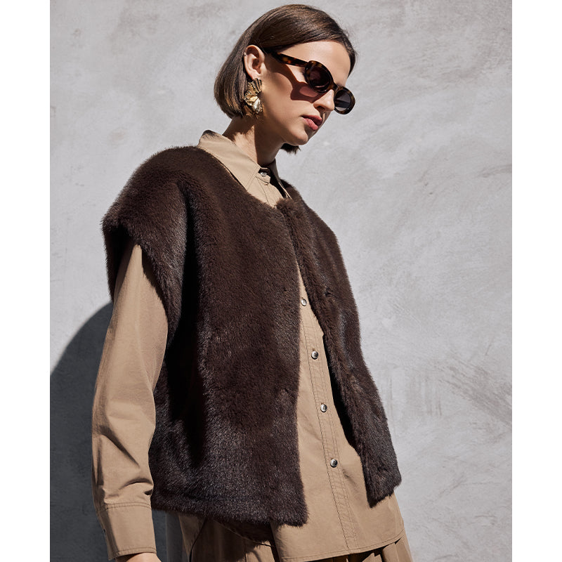 Notyz Valencia Poncho - Dark Brown