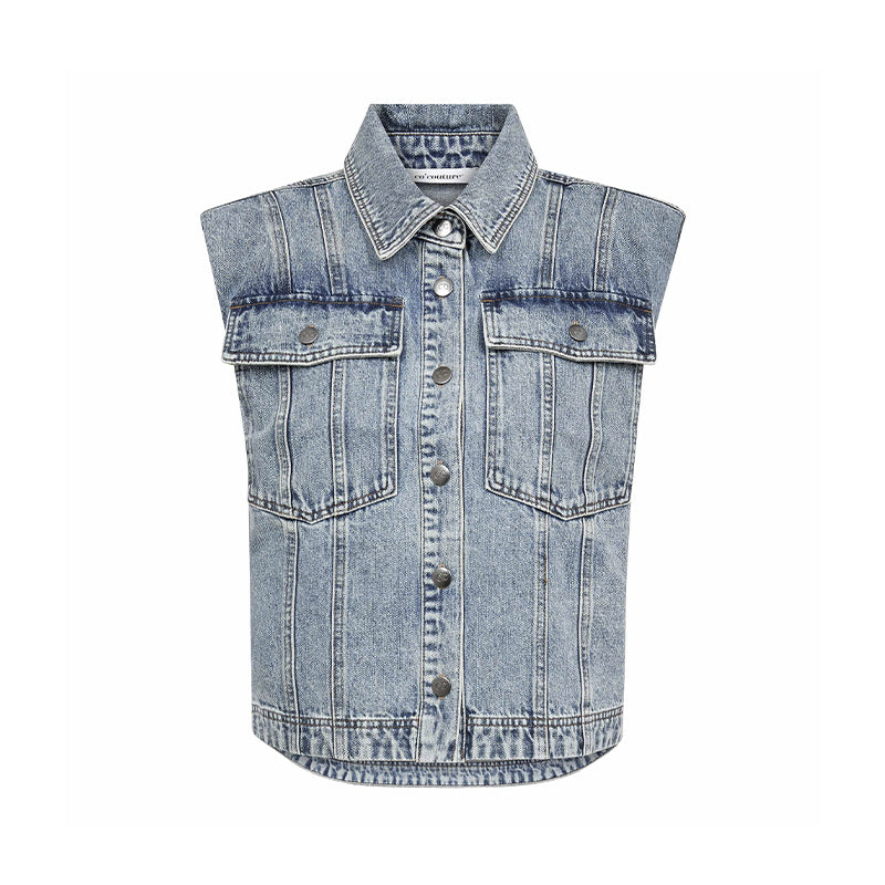 Co'couture DeniceCC Vest - Bleach Denim