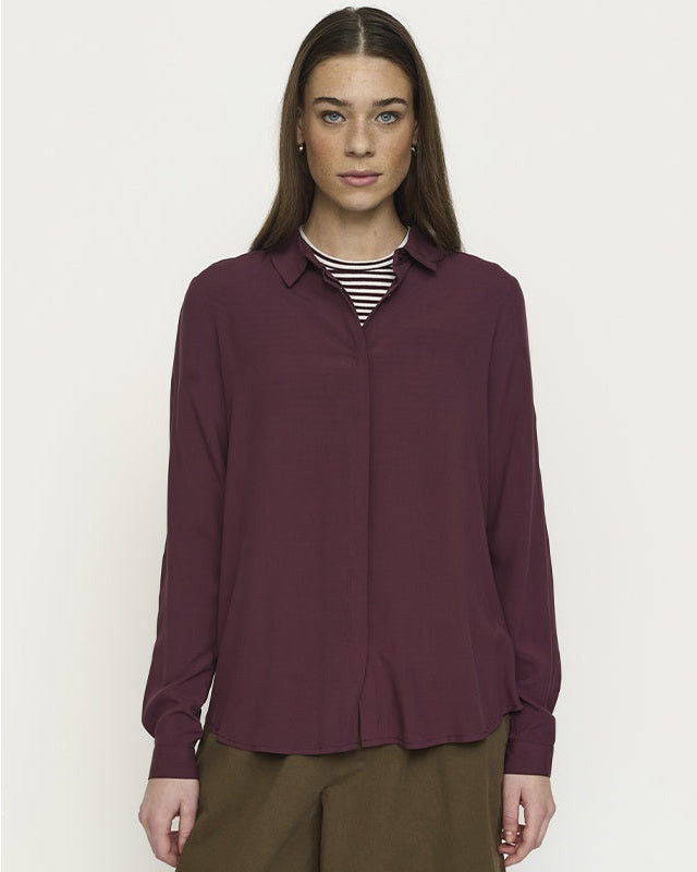 Soft Rebels SRFreedom LS Skjorte - Vinyard Wine