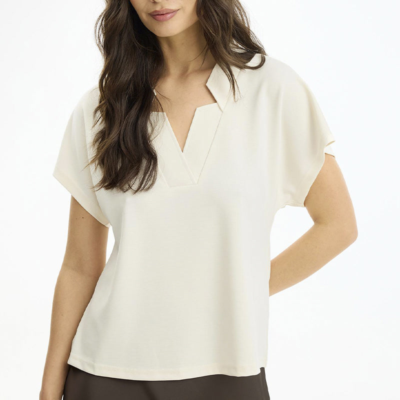 In Front Paloma Bluse - Cream