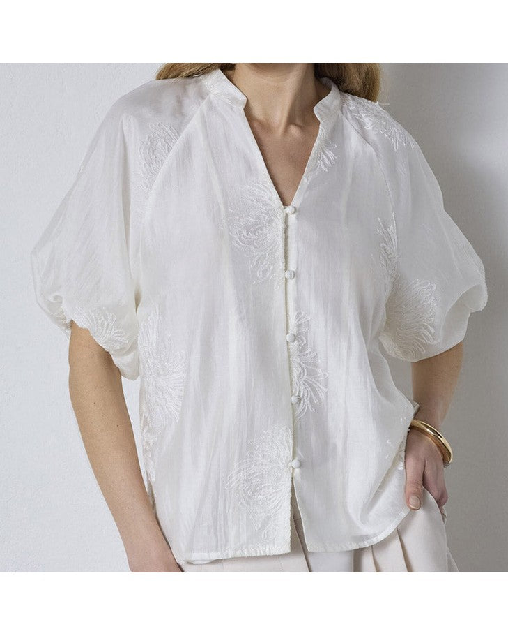 Co'couture NeaCC SS V-Skjorte