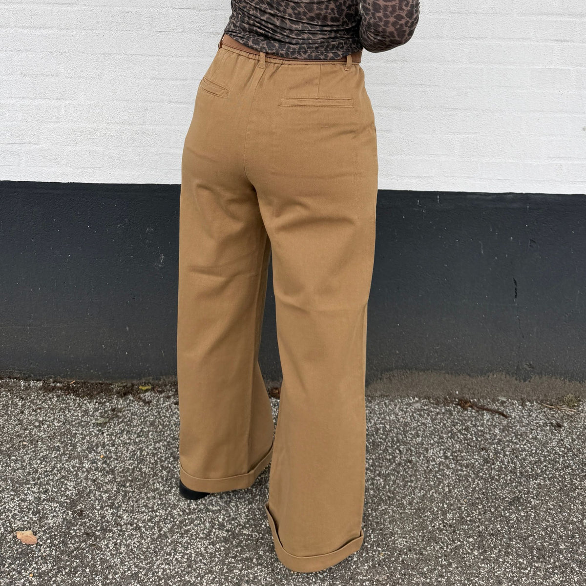 Withblack WBLSteffi Hw Wide Bukser - Dark Camel