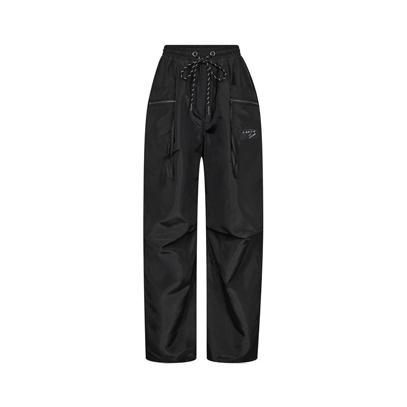 Haute L'amitie Cargo Zip Pocket Bukser - Black