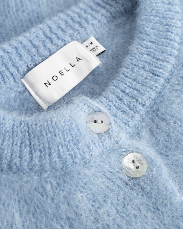 Noella N-Kae Mohair Cardigan - Baby Blue