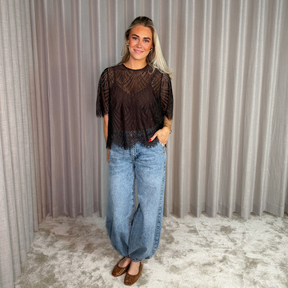 Haute L'amitie Denim Harem Buks