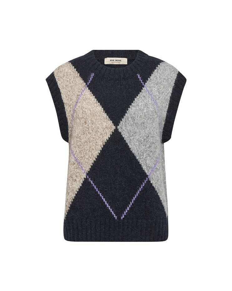 Mos Mosh MMJennine Strik Vest - Salute Navy