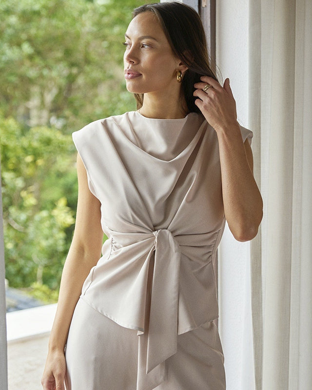 Neo Noir Katarim Crepe Top - Ivory