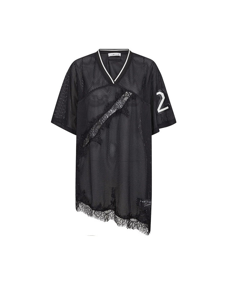 Haute L'amitié Drift Asym Lace T-shirt