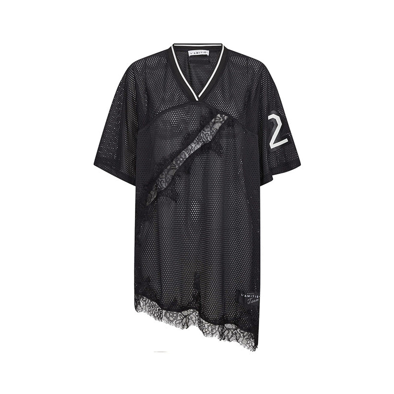 Haute L'amitié Drift Asym Lace T-shirt